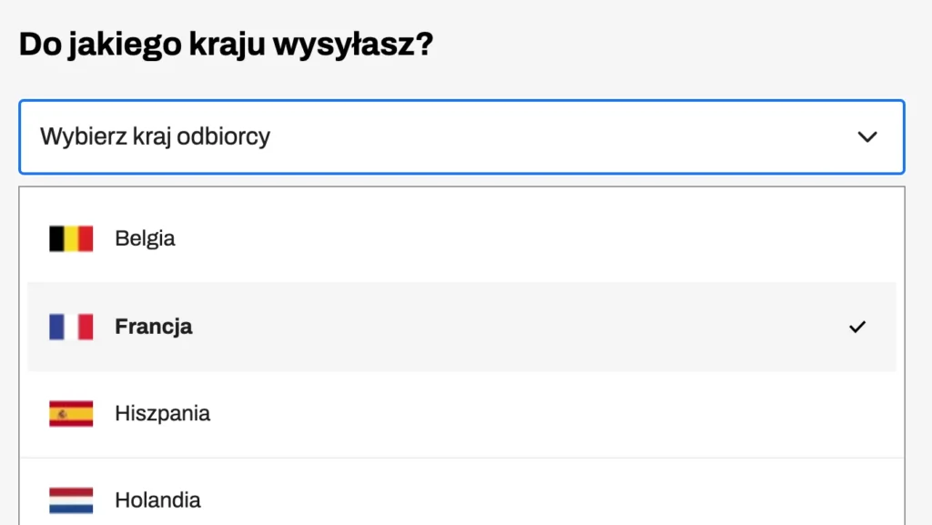 Wysyłka biżuterii Caméa Concept za granicę | Instrukcja
