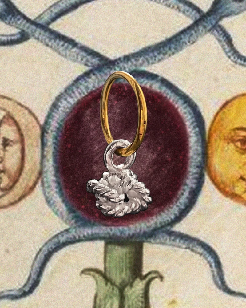 POJEDYNCZY KOLCZYK KNOT | Kolczyk z motywem supełka